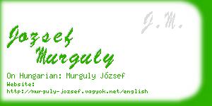 jozsef murguly business card